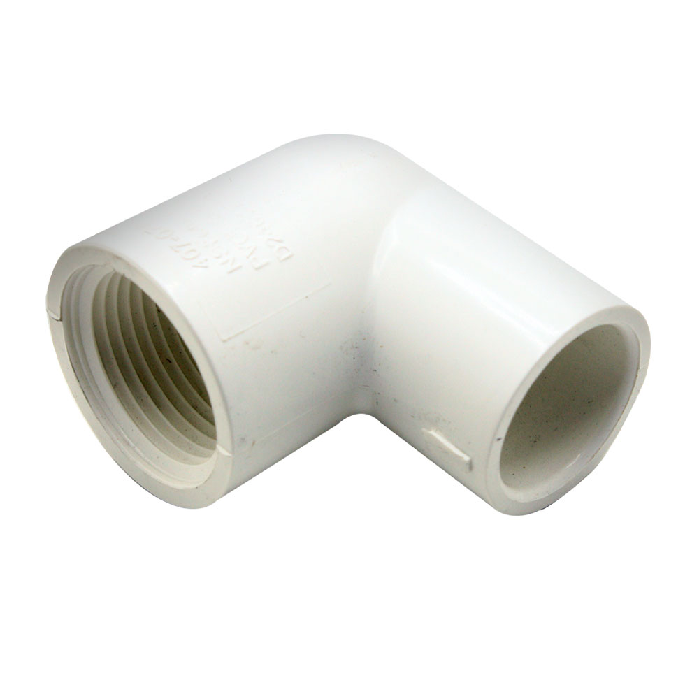 1/2" x 3/4" Slip x Threaded PVC 90 Degree Elbow SCH40