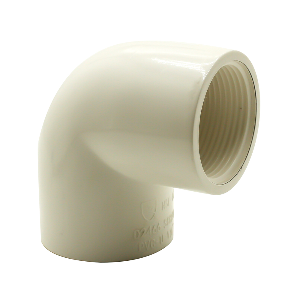 1-1/4" Slip x Threaded PVC 90 Degree Elbow SCH40