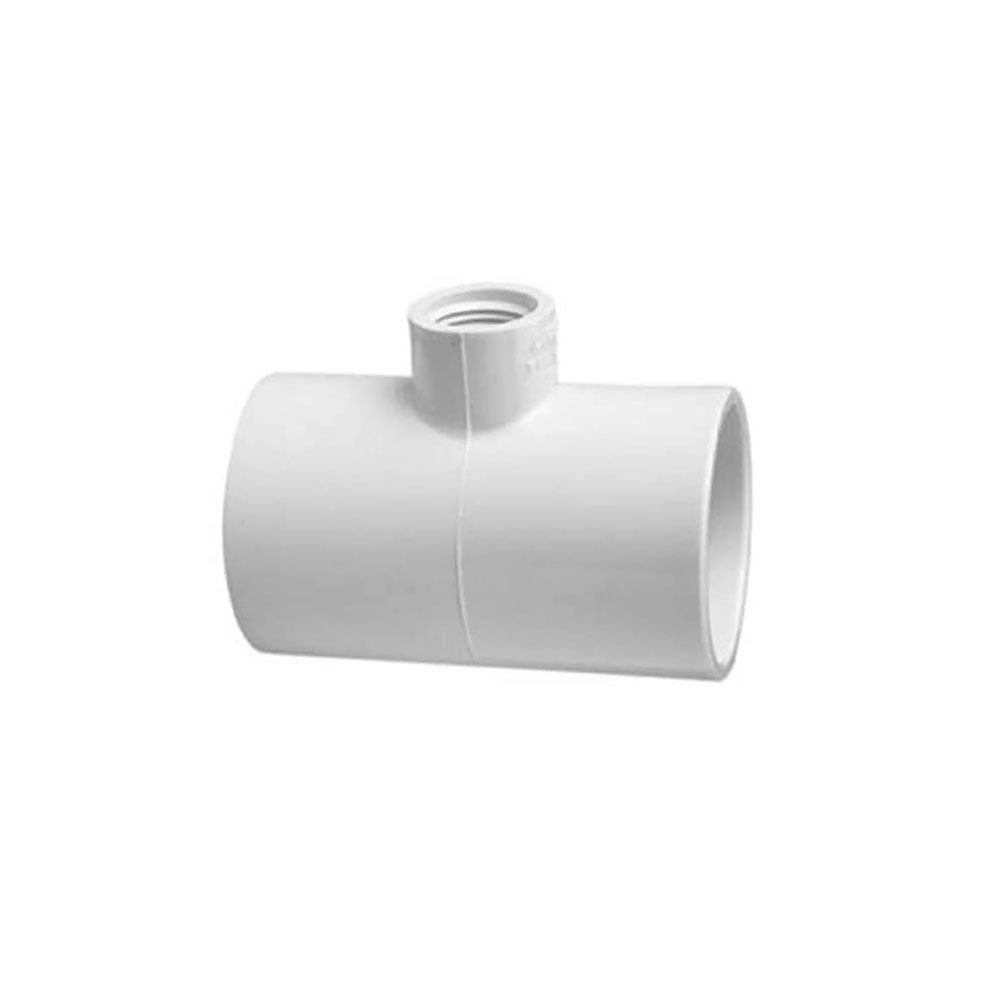 1" x 3/4" Slip x Threaded PVC Tee SCH40