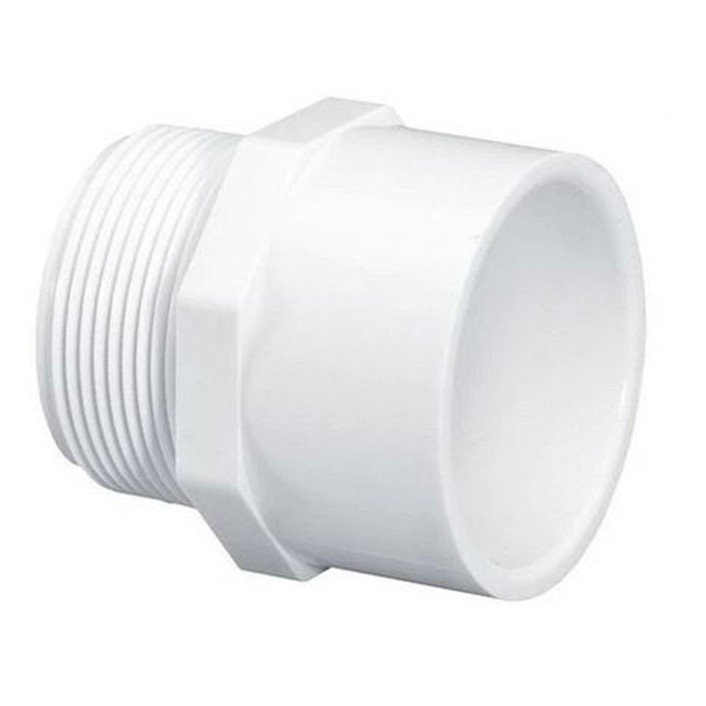 1/2" Threaded x Slip PVC Male Adapter (10 Pk)