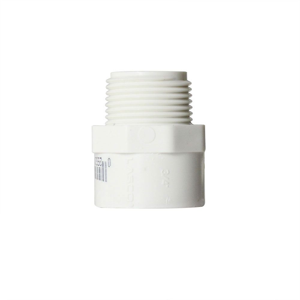 3/4" Threaded x Slip PVC Male Adapter (10 Pk)