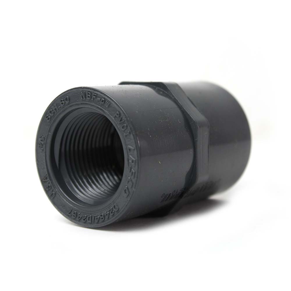 3/4" Slip x Threaded PVC Female Adapter SCH80