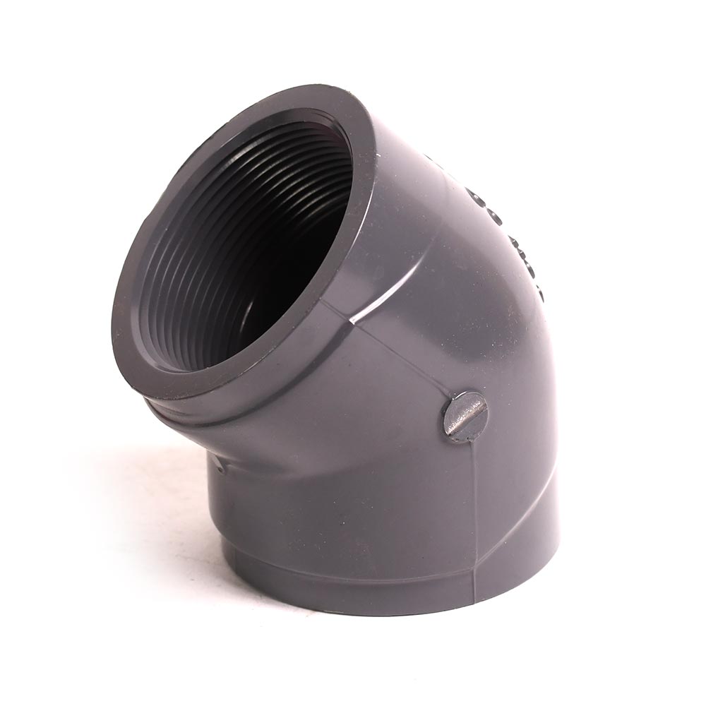 2" Threaded x Threaded PVC 45 Elbow SCH80