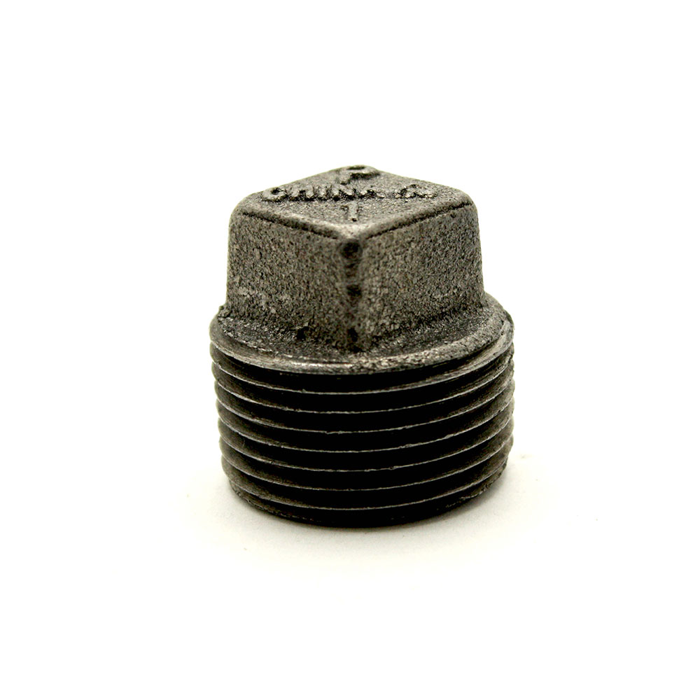 3" Black Steel Plug  