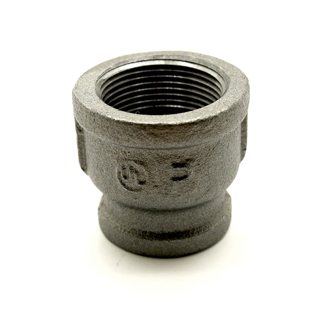 1-1/4" X 1/2"  Black Steel Reducer Coupling  