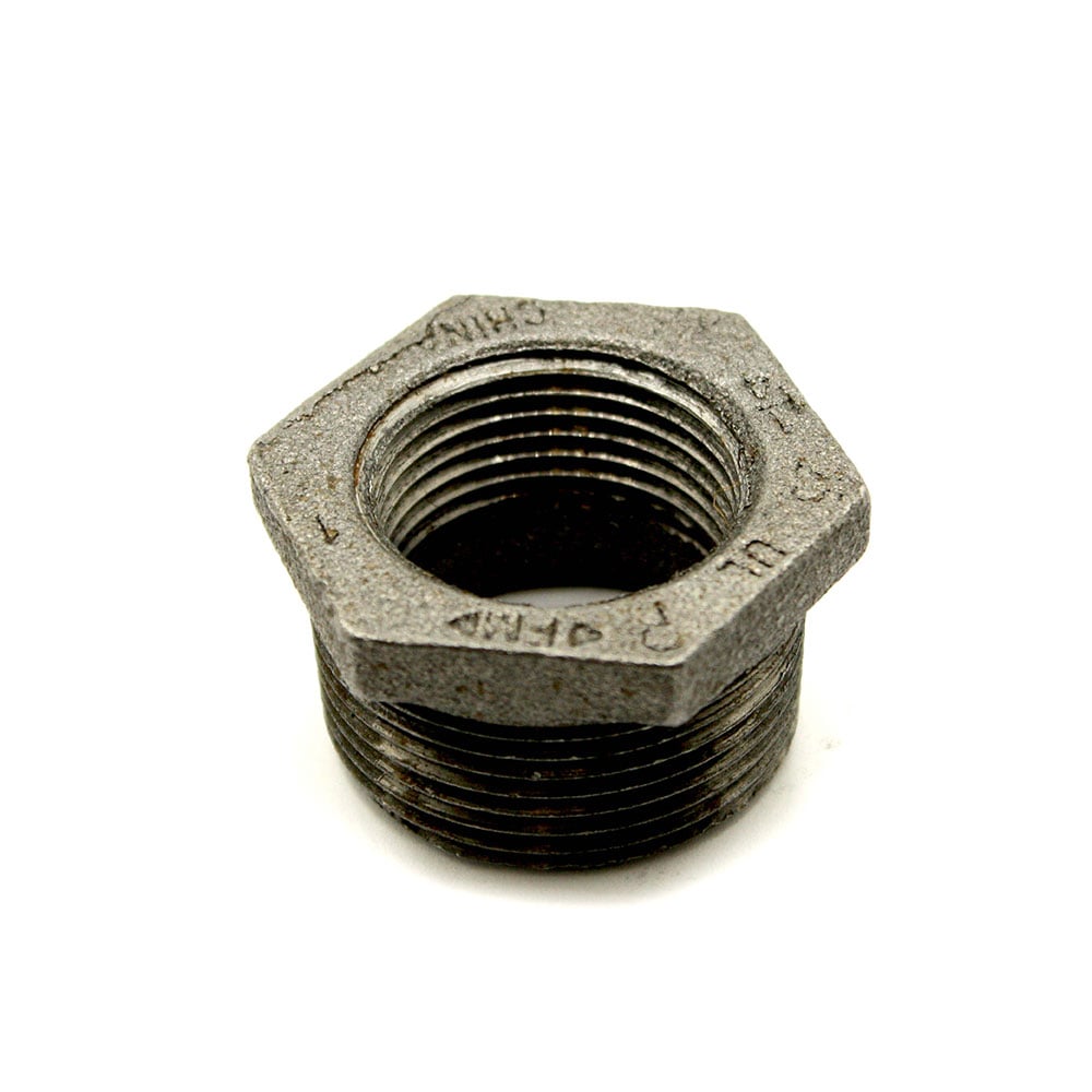 1-1/2" X 1-1/4"  Black Steel Bushing  
