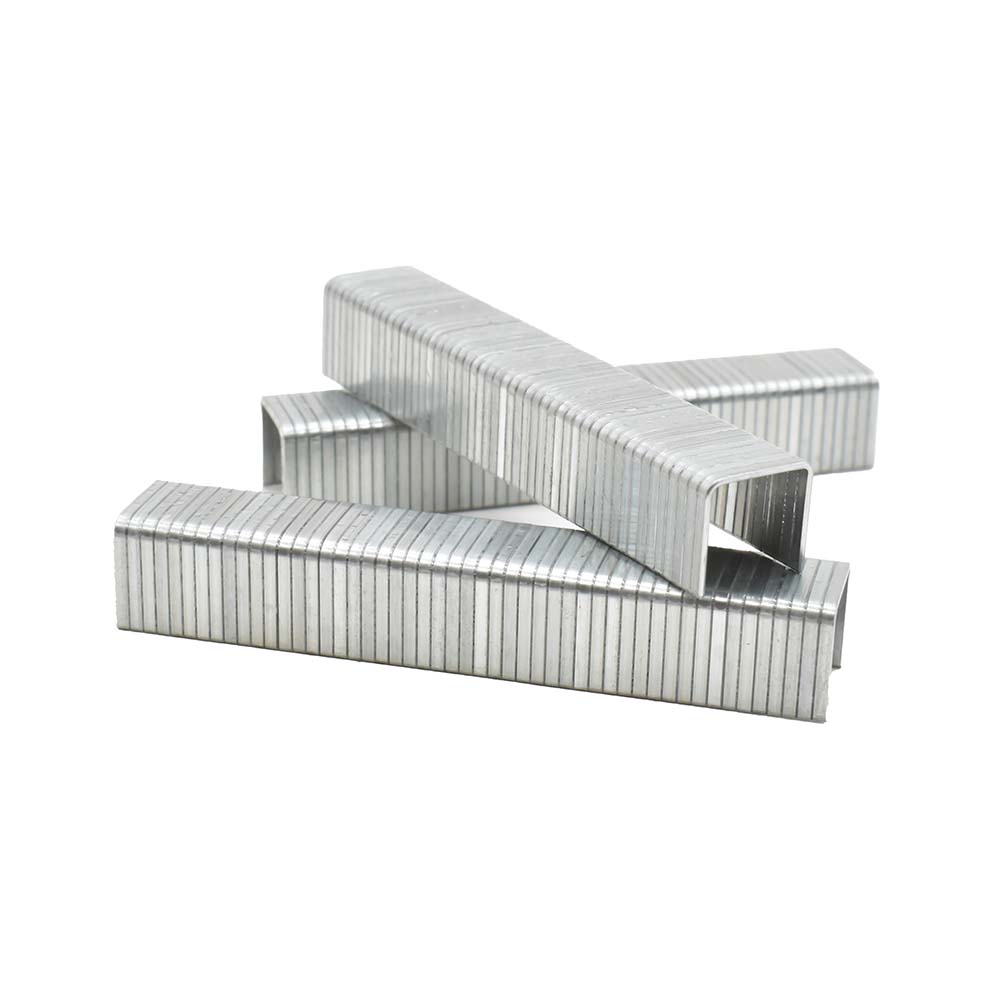 T50 3/8-Inch Leg Length x 3/8-Inch Crown Galvanized Fine Wire Steel Staples (1,000-Pack)
