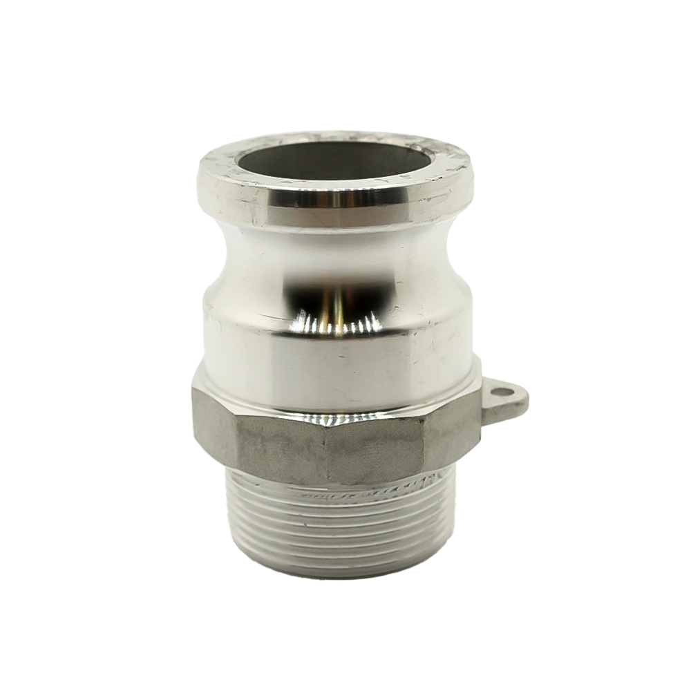 1-1/2" Male Camlock Coupler x 1-1/2" Male NPT Aluminum Fitting - Style F