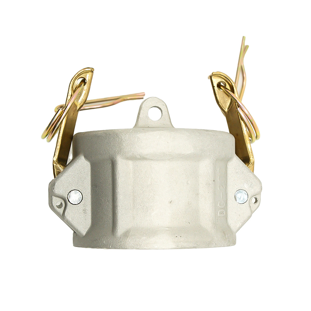 2" Aluminum Camlock Dust Cap with Brass Handles