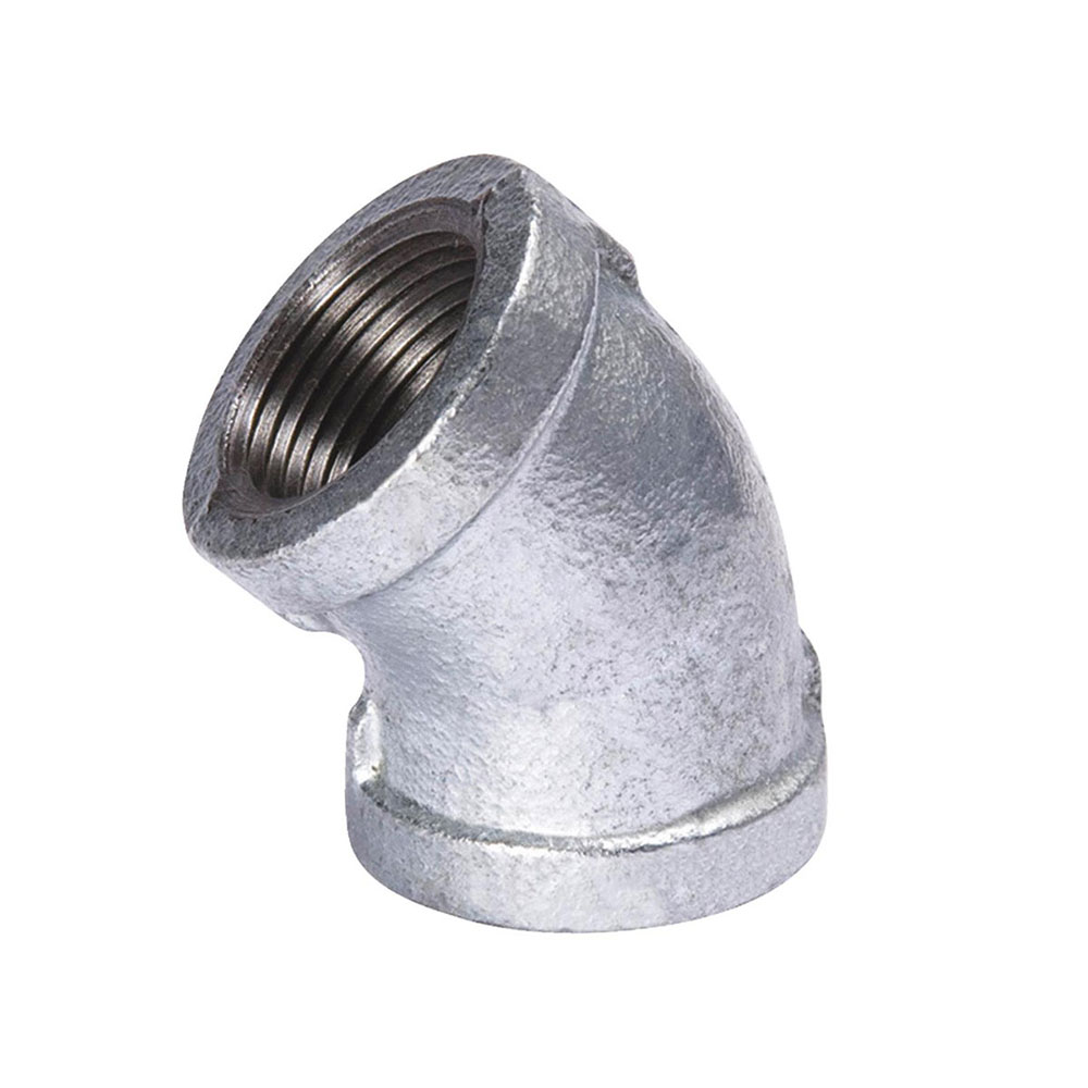 1/4" Galvanized Stee 45 Elbow