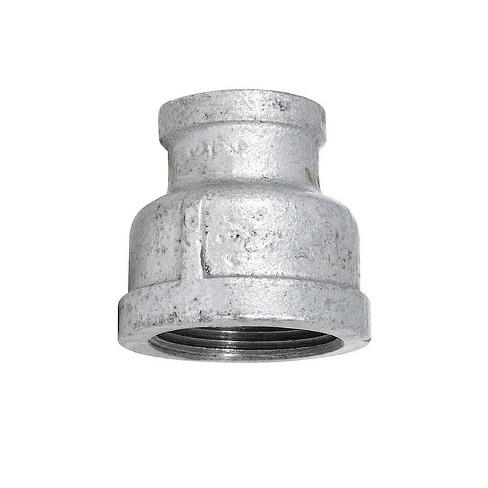 3/8" x 1/4" Galvanized Steel Reducer Coupling