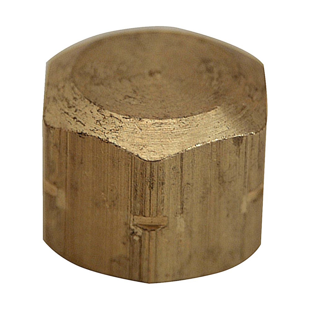 3/8" Brass Cap (BARSTOCK)