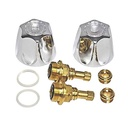 Lavatory/Kitchen 2-Handle Rebuild Kit for Price Pfister Verve Faucets, Metal Handles (HOT/COLD) with Brass Stems & Seats