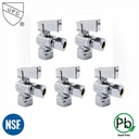 1/2" FIP x 3/8" Comp Quater-Turn Angle Stop Valve (5/pk)