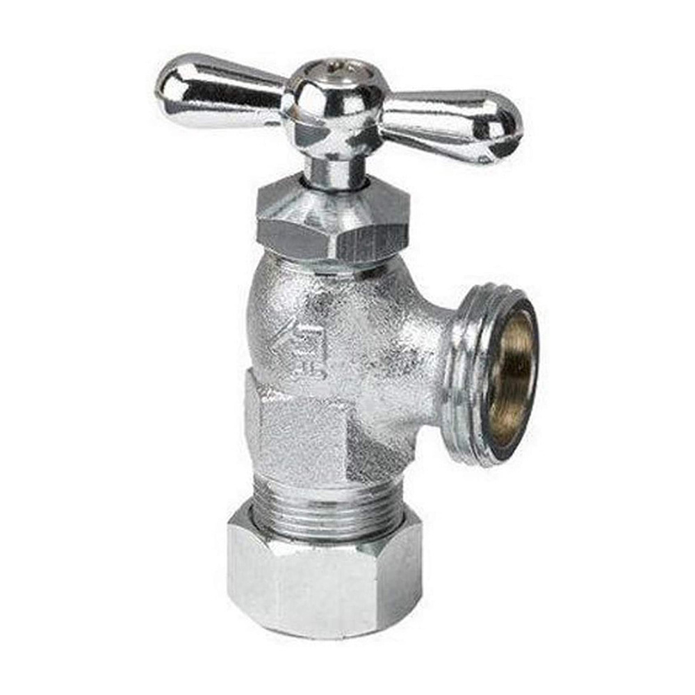 5/8" Comp.  x 3/4" Male GHT Front Handle Washing Machine Valve