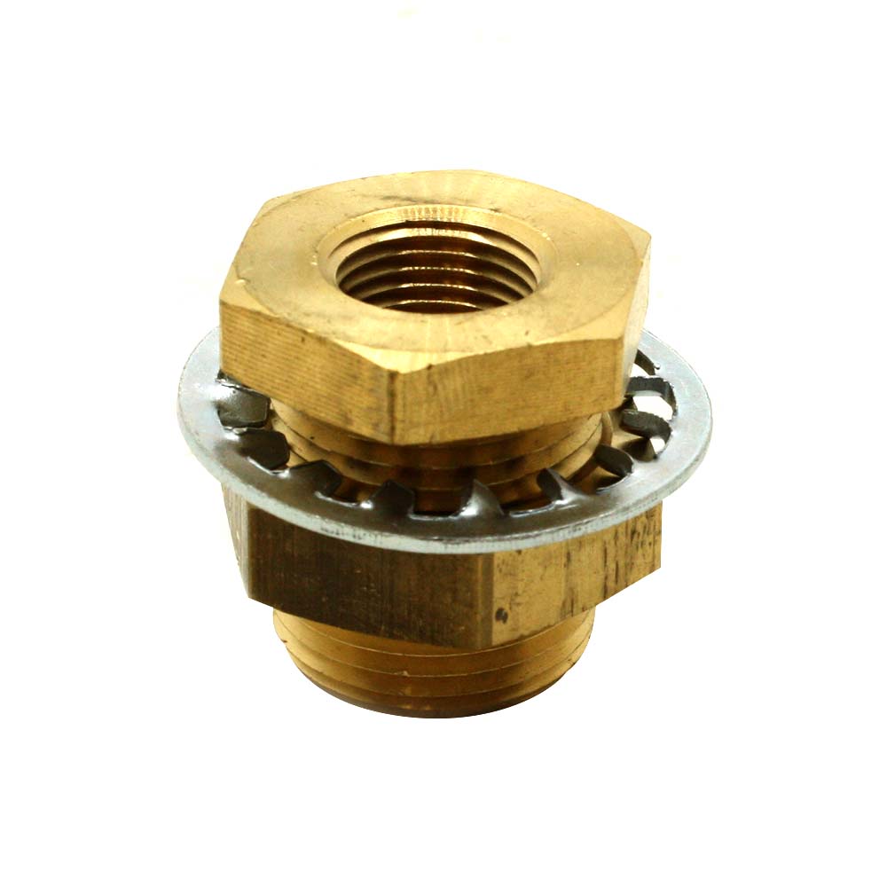 392 1/4" Brass Bulkhead Fitting