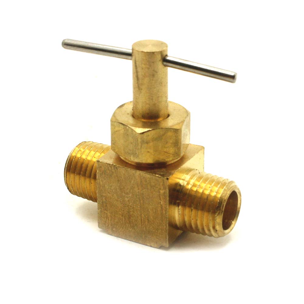 108P 1/4" MIP X 1/4" MIP Straight Needle Valve