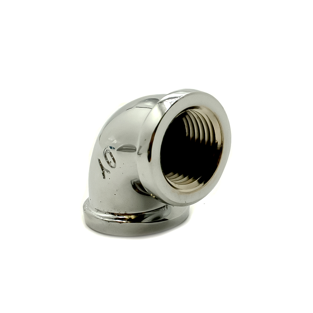 1/2" Chrome Plated Brass 90 Degree Elbow