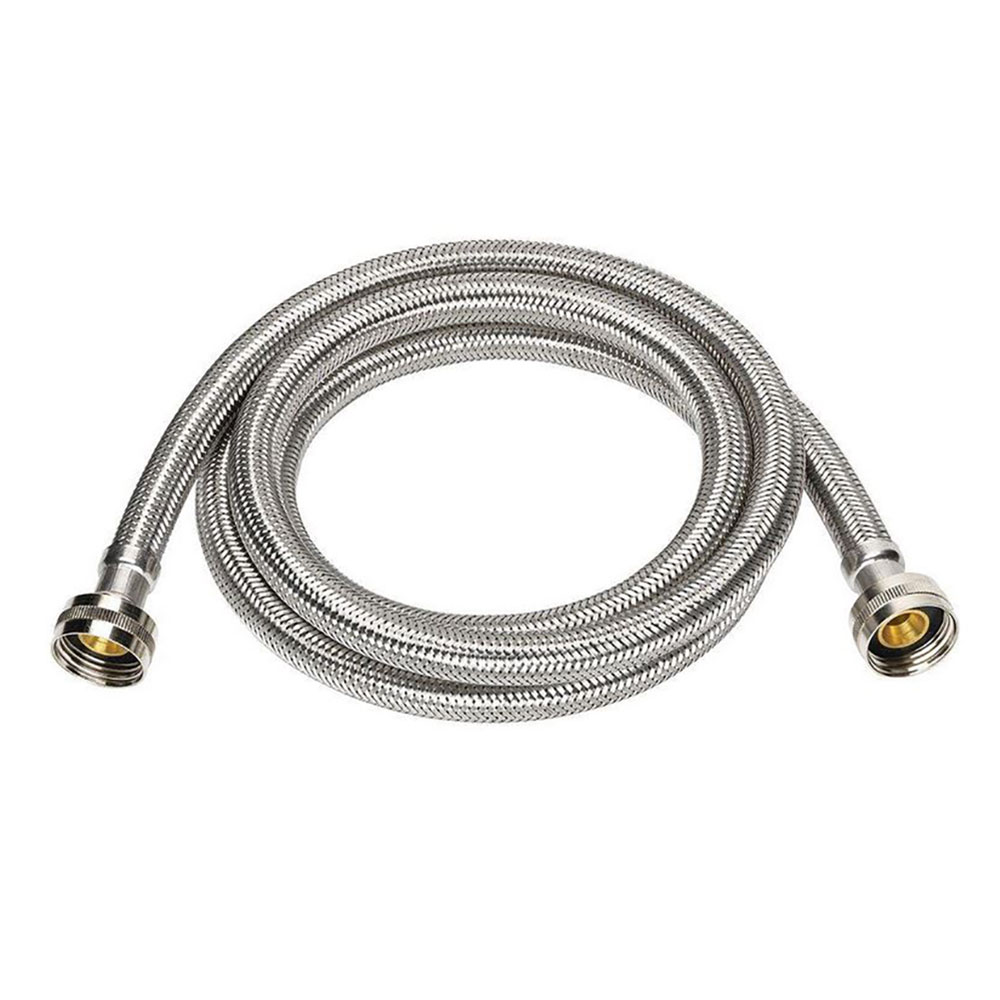 3/4" FGHT x 3/4" FGHT 48" Long Stainless Steel Washing Machine Hose