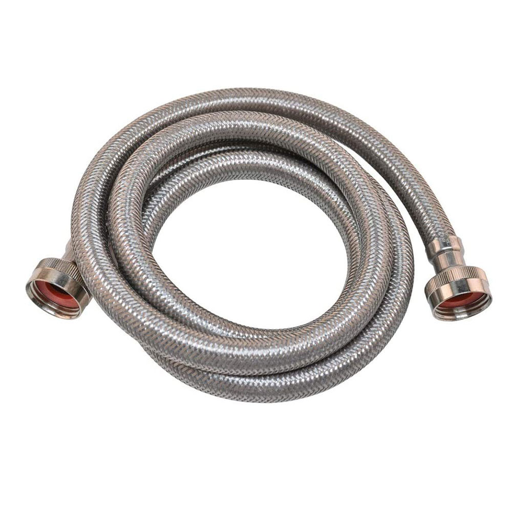 3/4" FGHT x 3/4" FGHT 72" Long Stainless Steel Washing Machine Hose 