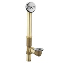 20 Gauge Brass Trip Lever Bath Waste and Overflow Assembly with Grid Drain