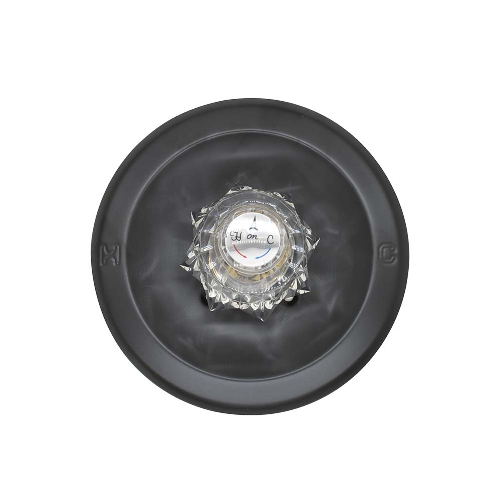 2632-T Tub/Shower Single Handle Trim Kit for Delta  w/o Diverter,  Acrylic Handle,  Matte Black Finish Faceplate Trim