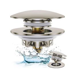 5759T Universal Bath Tub Stopper Tip Toe - Brushed Nickel