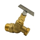 3/4" MIP x 3/4" GHT No-Kink Hose Bibb with Loose Key - Lead Free