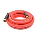 5/8" 25 ft Solid Red PVC Hose WP 200 PSI (3/4" GHT Male / GHT Female Fitting) 