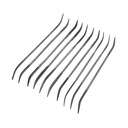 10-Piece 5-3/4" Long Double Ended Riffler File Set