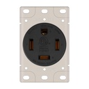 60A 125/250V NEMA 14-60R Flush Mount Power Outlet / Receptacle (Industrial Grade)