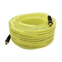 3/8" x 100 ft Rhino PolyFlex Yellow Polyurethane Hose WP 200 PSI (1/4" NPT) Solid Fitting