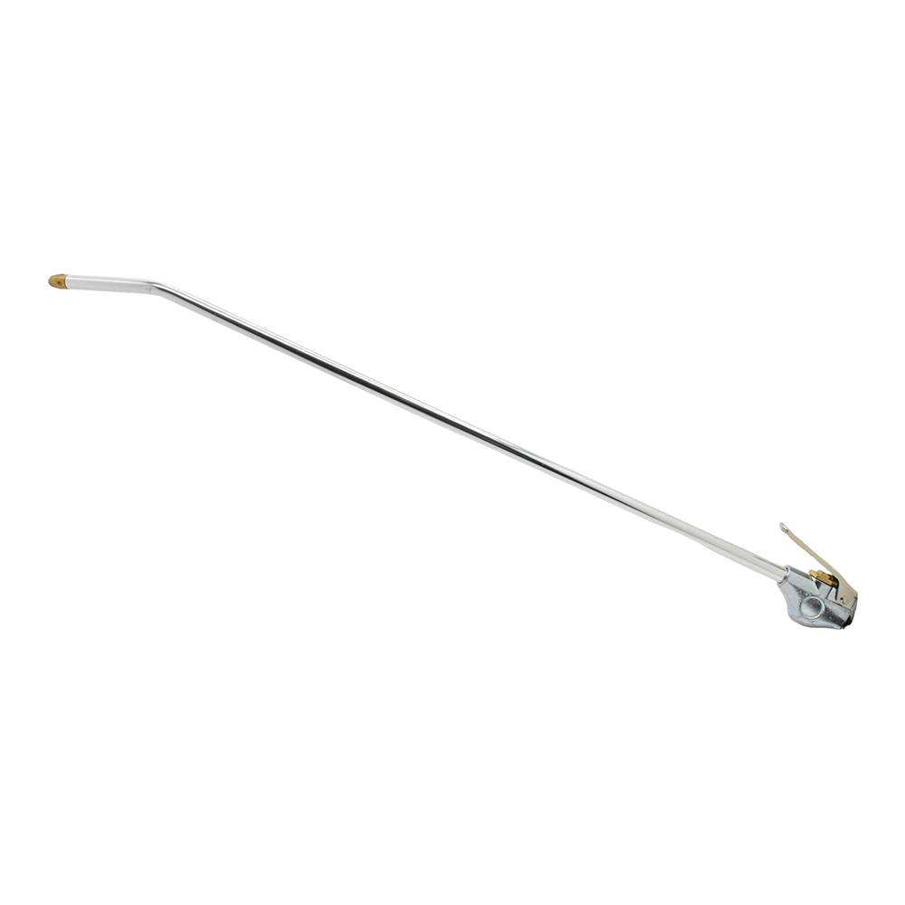 1/4" NPT 2 Foot Extension Lever Style Heavy Duty Blow Gun - Angled Barrel with Rubber Tip (Display Pack)