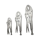 5", 7" & 10" Vise Grip Curved Jaw & Nose Locking Plier Set