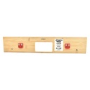 4" Hinge Template, Single Pocket, 1/4" Radius Corner