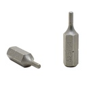 50 Display Pack - Single End Hexagonal Screwdriver Bits - 1 Inch Long - 5/64 Hex