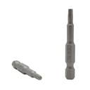 10 Display Pack - Single End Hexagonal Screwdriver Bits - 2 Inch Long - 3mm Hex