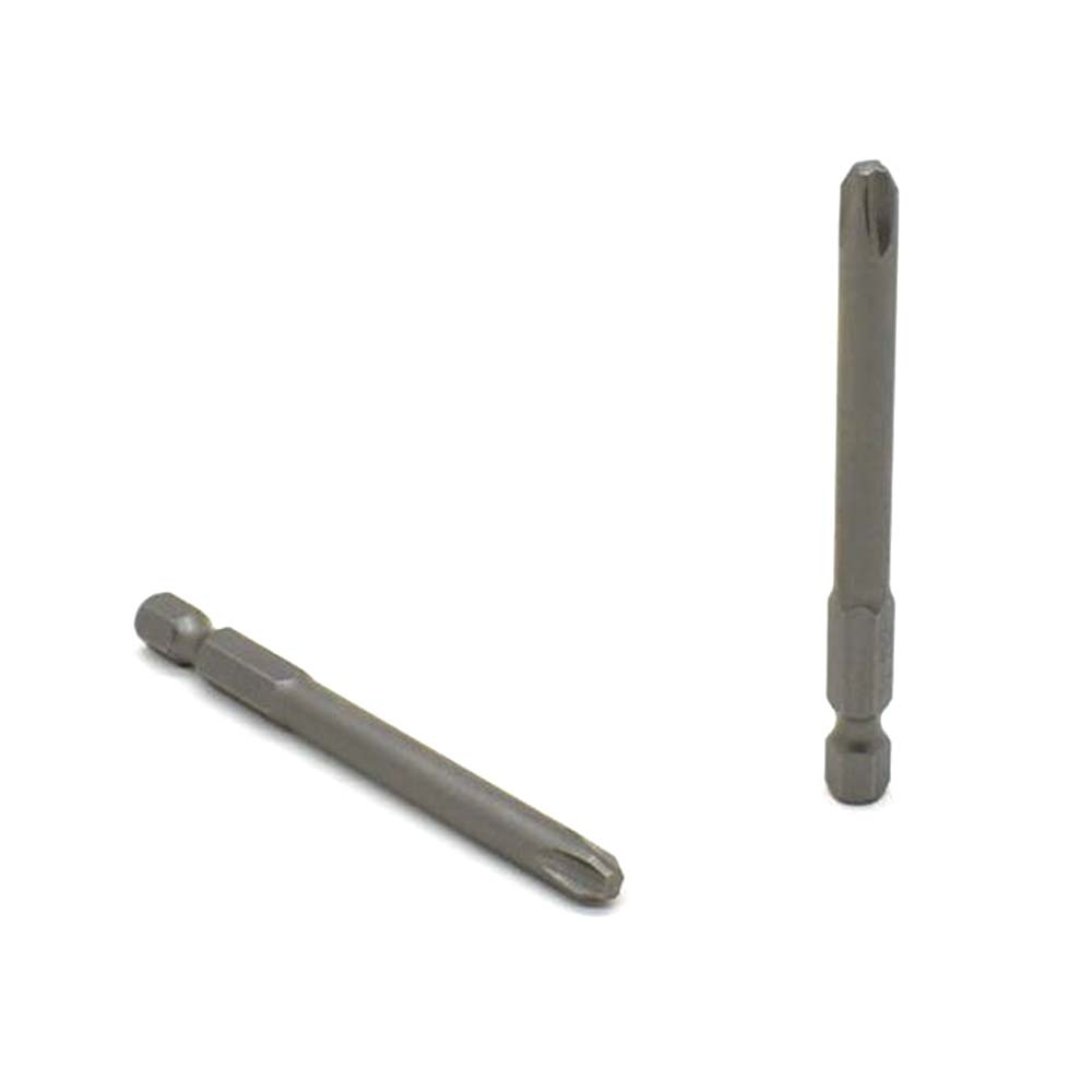 10 Display Pack - 3# Phillips Head Power Screwdriver Bits - 3 Inch Long - 6mm Dia