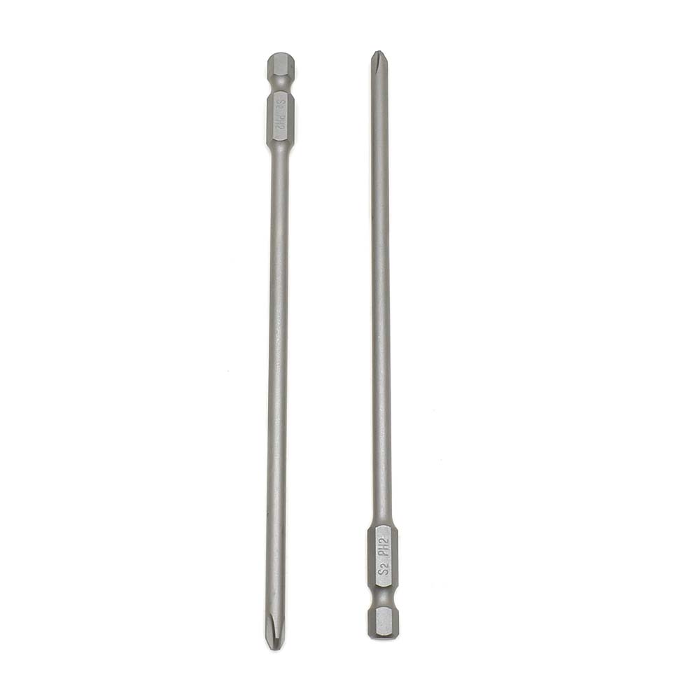 25 Bulk - 2# Phillips Head Power Screwdriver Bits - 6 Inch Long - 4.5mm Dia