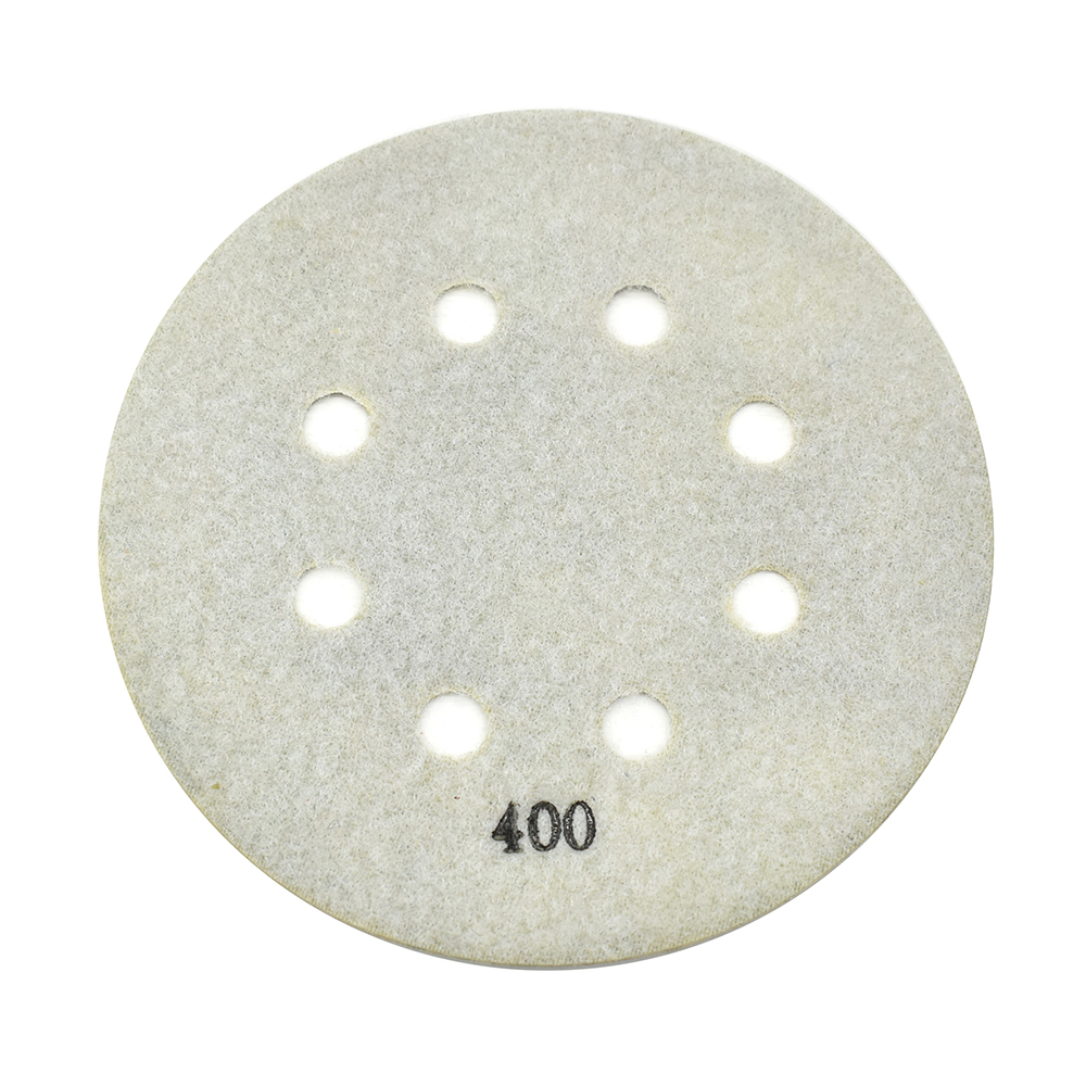 6" Thin Electroplated Dry Pad for Orbital Sanders, 400 Grit