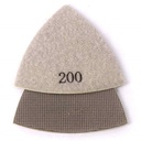 200 Grit Electroplated Diamond Triangular Polishing Pad for Oscillating Tools
