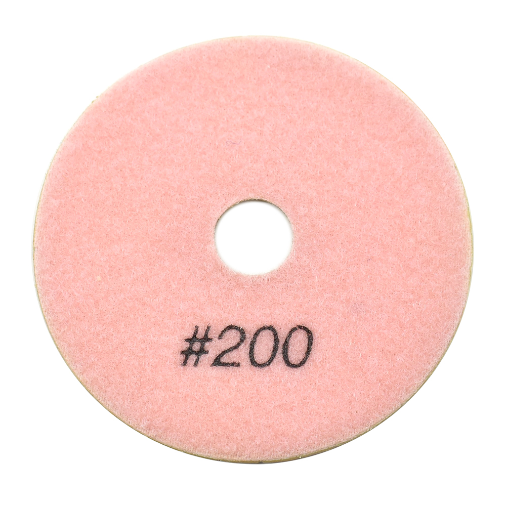 4" Diamond Wet Polishing Pad, 3mm Thick 200 Grit