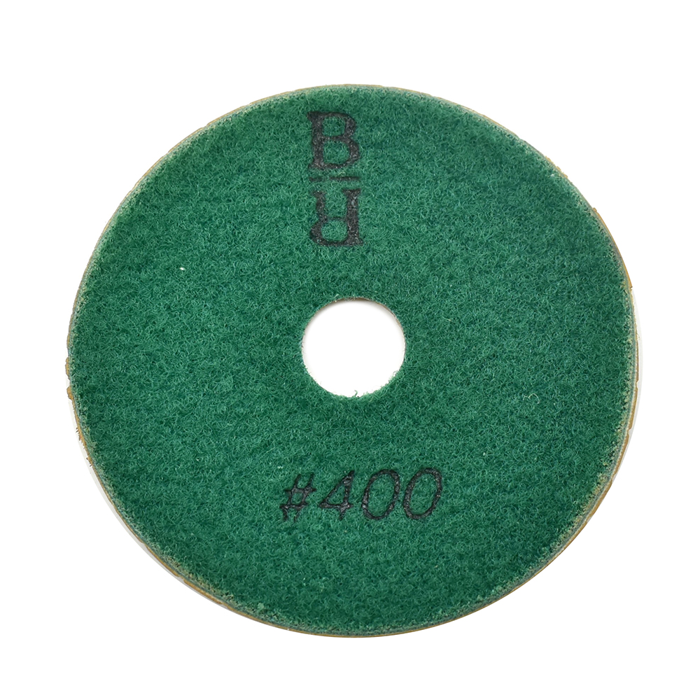 4" Diamond Wet Polishing Pad, 3mm Thick 400 Grit