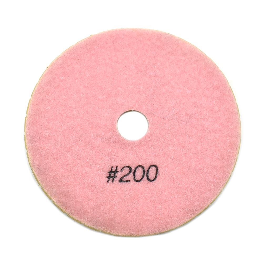 Premium Wet Polishing Pad, 5" 200 Grit - 6mm
