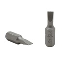 10 Display Pack - Single End Slotted Screwdriver Bits - 1 Inch Long - 4mm Wide Slot
