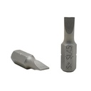 10 Display Pack - Single End Slotted Screwdriver Bits - 1 Inch Long - 4.5mm Wide Slot