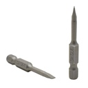 10 Display Pack - Single End Slotted Screwdriver Bits - 2 Inch Long - 4mm Wide Slot