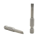10 Display Pack - Single End Slotted Screwdriver Bits - 2 Inch Long - 5mm Wide Slot