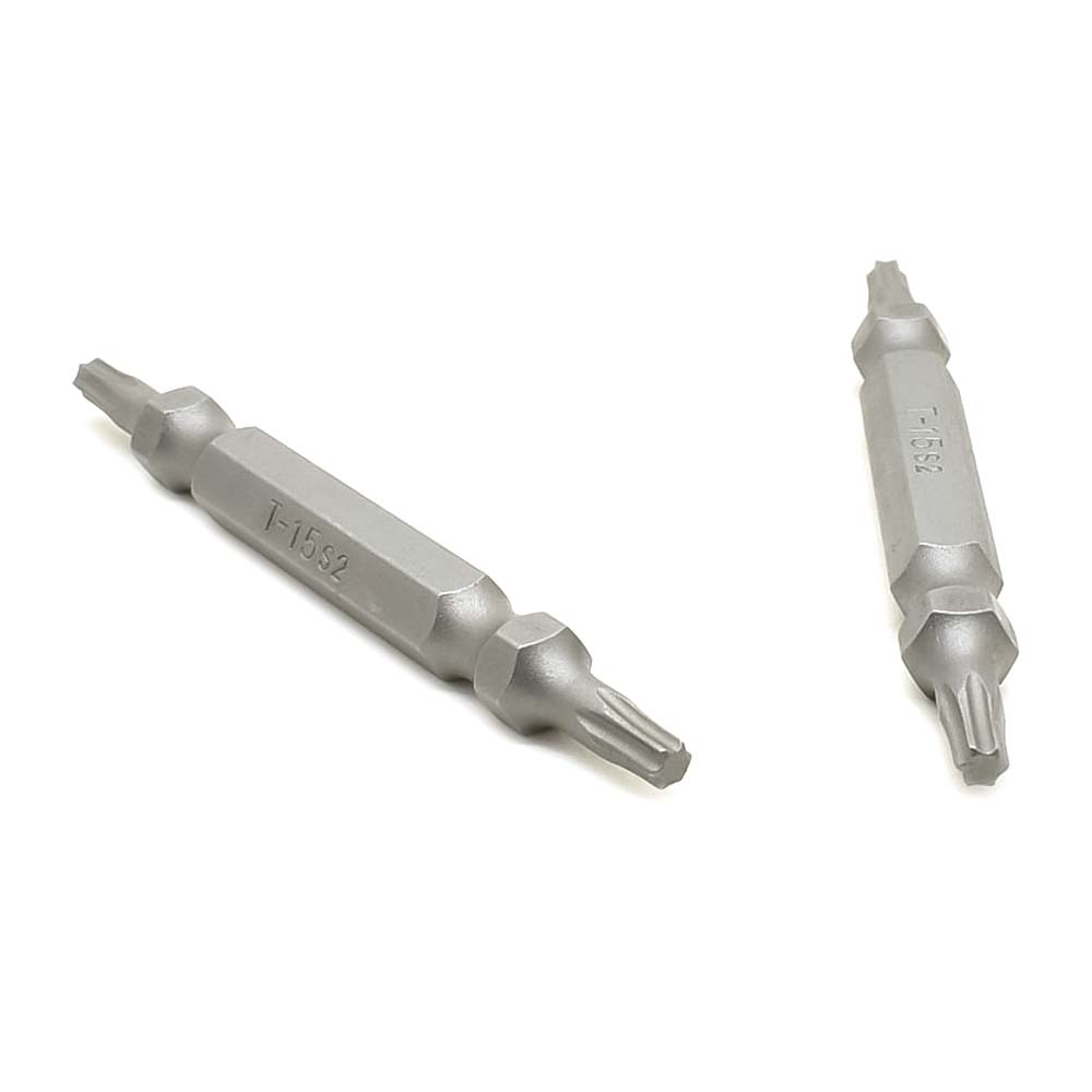 10 Display Pack - T15 Torx Double End Screwdriver Bits - 1.5" Long