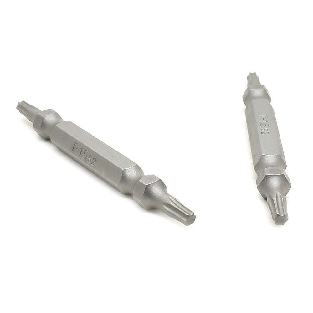 25 Display Pack - T15 Torx Double End Screwdriver Bits - 1.5" Long